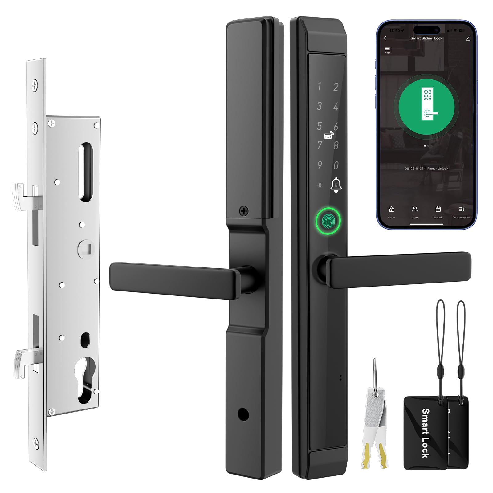 Amazon.com: Sliding Door Smart Lock, Sliding Glass Door Lock with