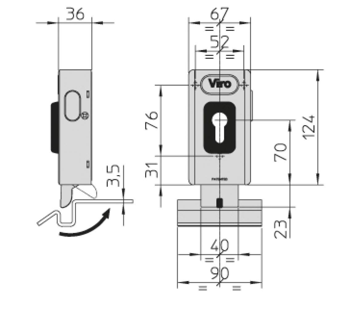 VIRO 7918 SERR ELETTRICA VERTICALE