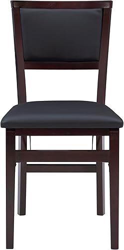 Miniatura 8 de Linon Trina Espresso Pad Back Silla plegable en un juego de dos