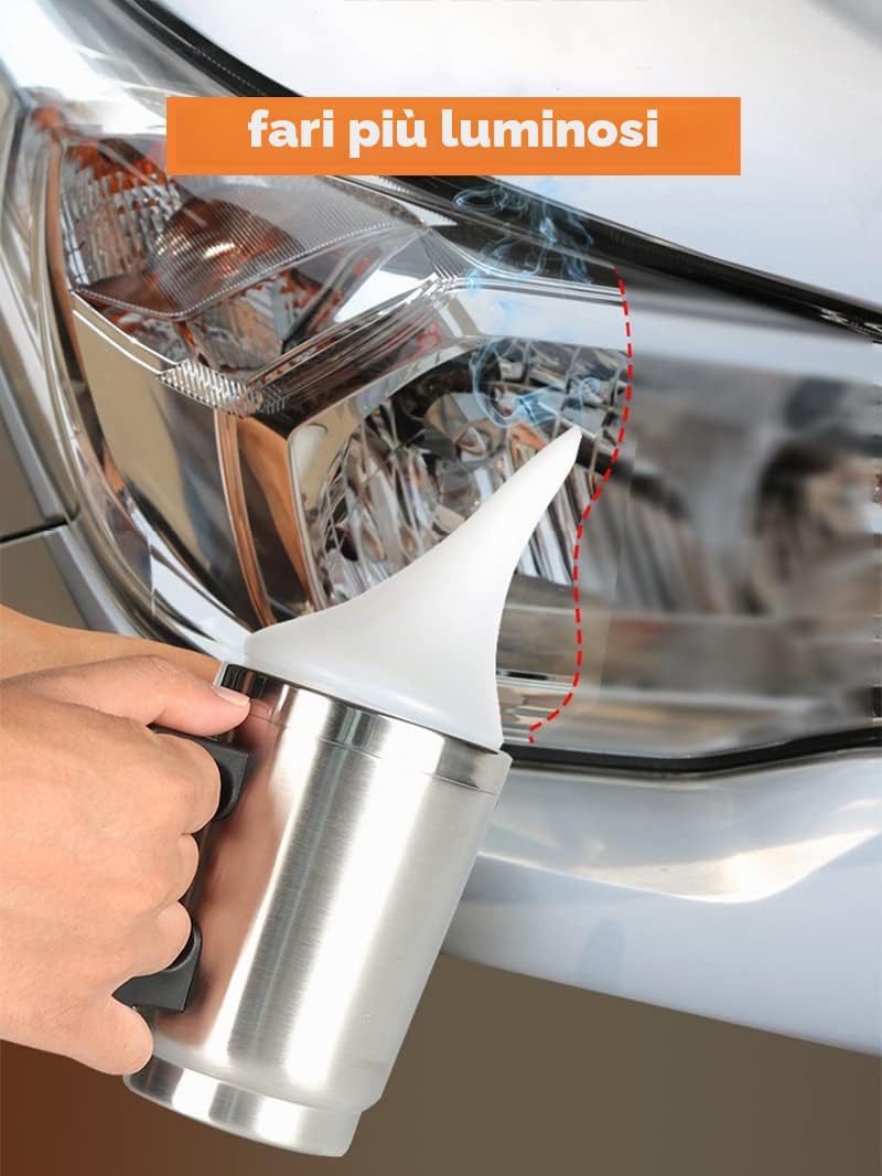 Rinnova Fari Auto Kit Riparazione Fari Kit Lucidatura Fari per Riparazione di Sfocatura/Graffi/Ingiallimento/Crepe per Auto e Moto