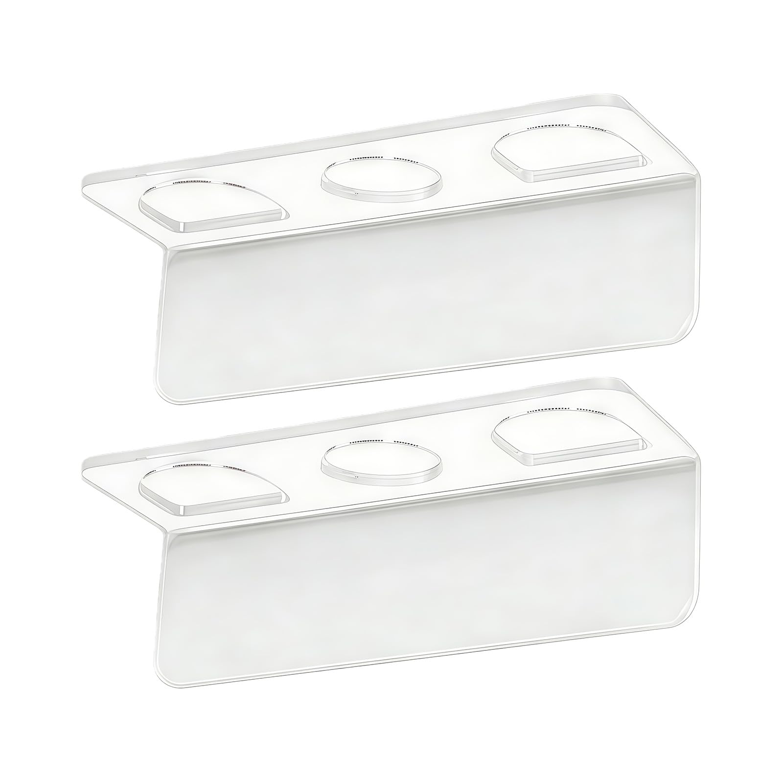 Kalttoy Of 2 Space Saving Organizers for Bathroom with Multiple Layer Design to Hold Shampoo Soap and Toiletries Efficiently Space Savers