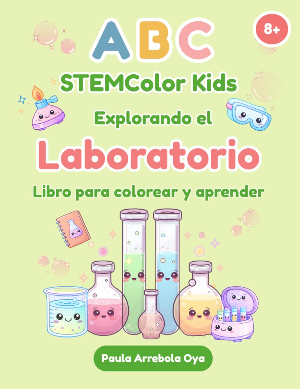 ABC STEMColor Kids Explorando el Laboratorio Libro para colorear y aprender
