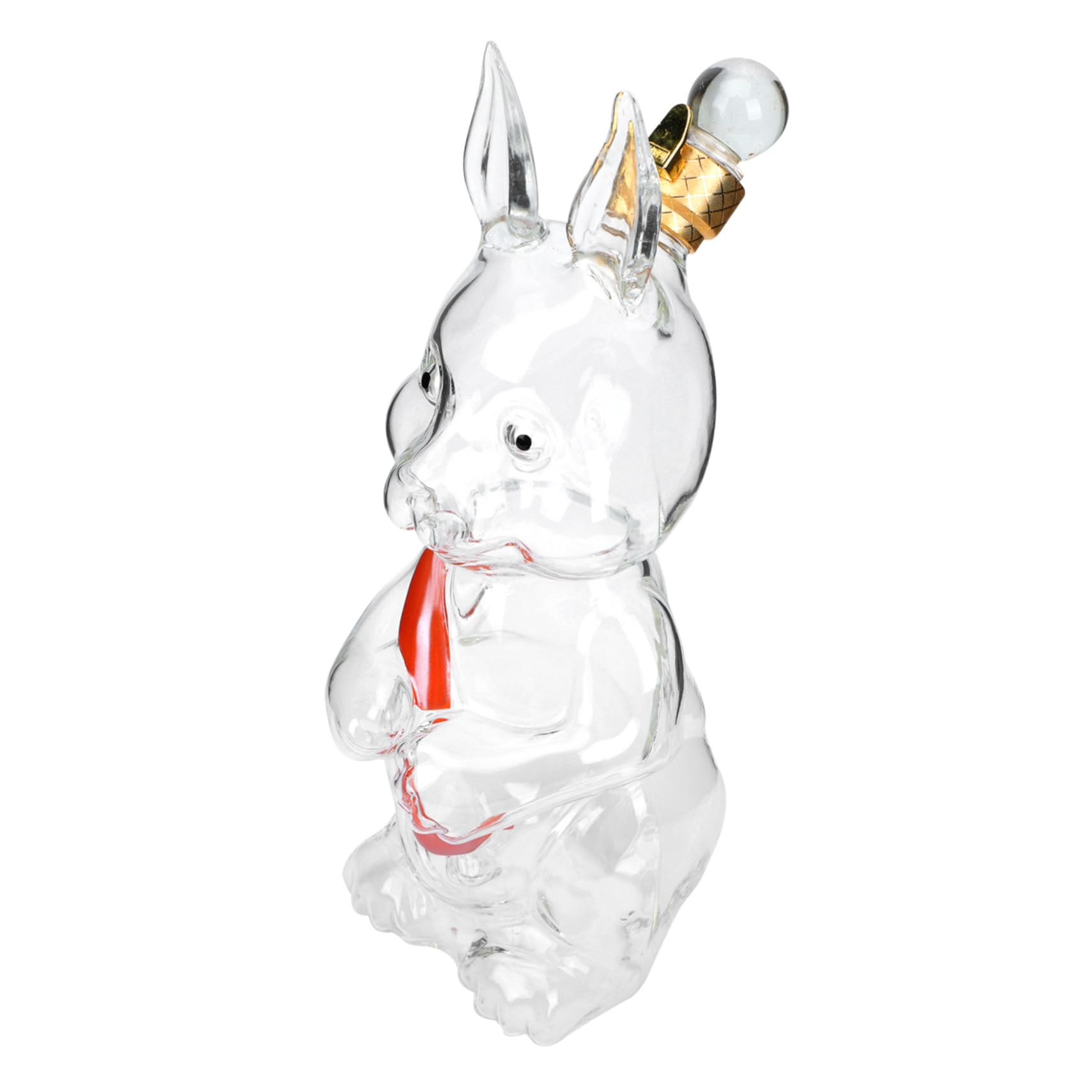 Bouteille de Vin de Ginseng en Verre Forme Lapin un cadeau original pour amateurs