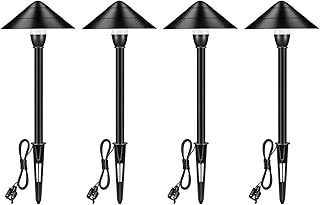 LNDXING LED Outdoor Landscape Lights, 4 Pack 3W 12V Low Voltage Outdoor Garden Lights, IP65 Waterproof 4000K Cool White Pathway Garden Yard Patio Lamp - coolthings.us