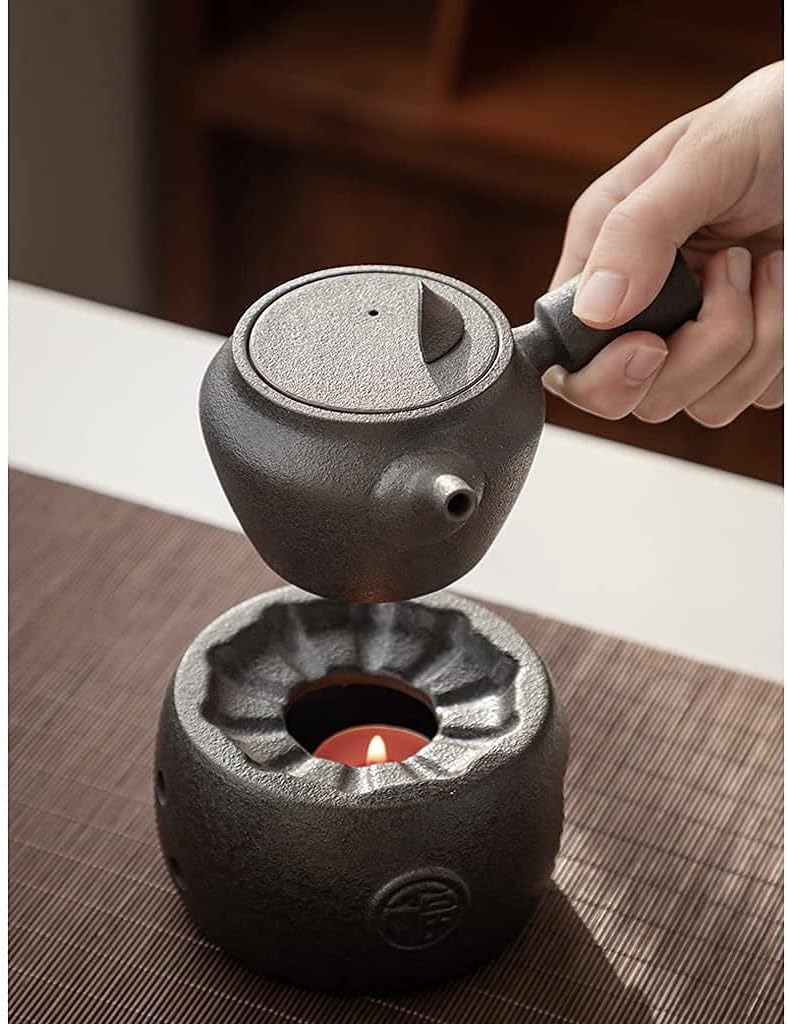 Teapot Warmer Ceramic Vintage Teapot Heating Base Tealight Heating Pedestal Tea Heater Tea Stove