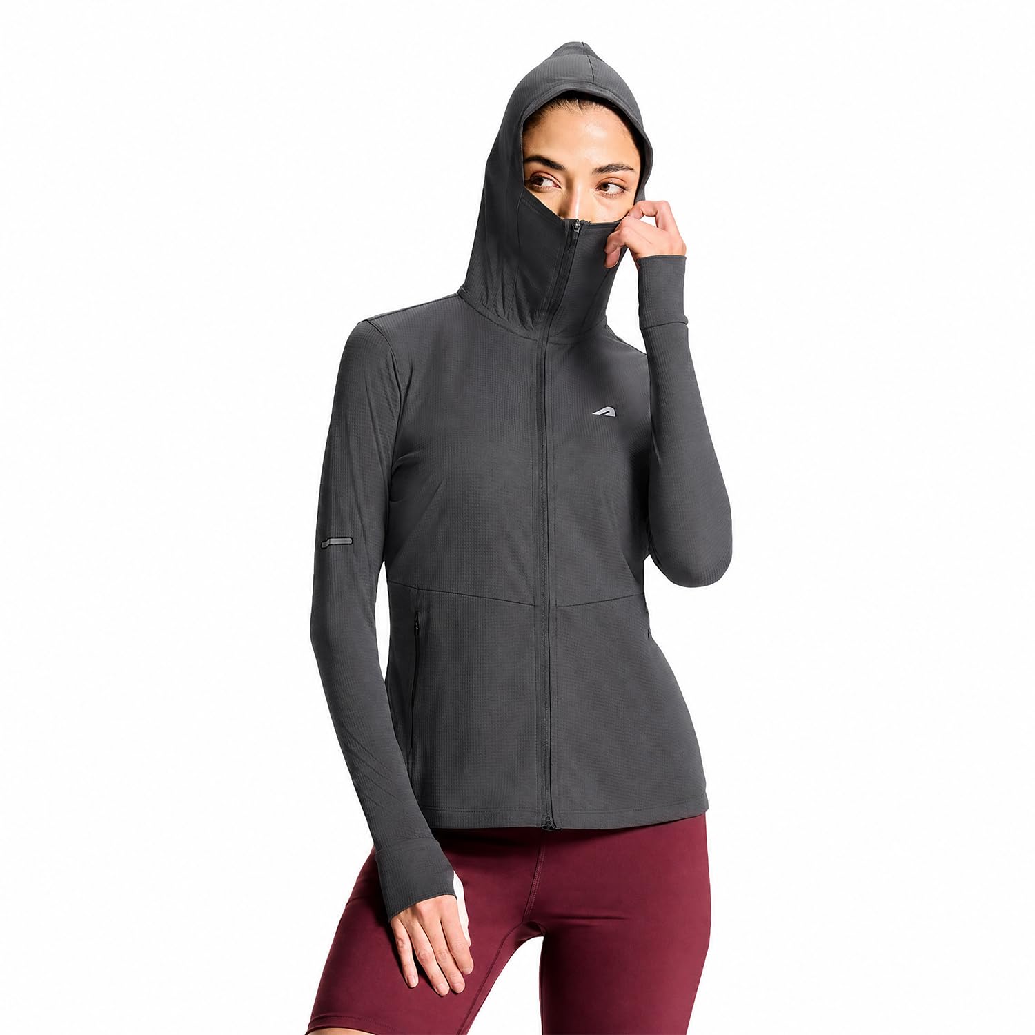 boldfit Sunscreen Jacket for Women UV Protection Jacket with Face Mask,Hood-picture-14