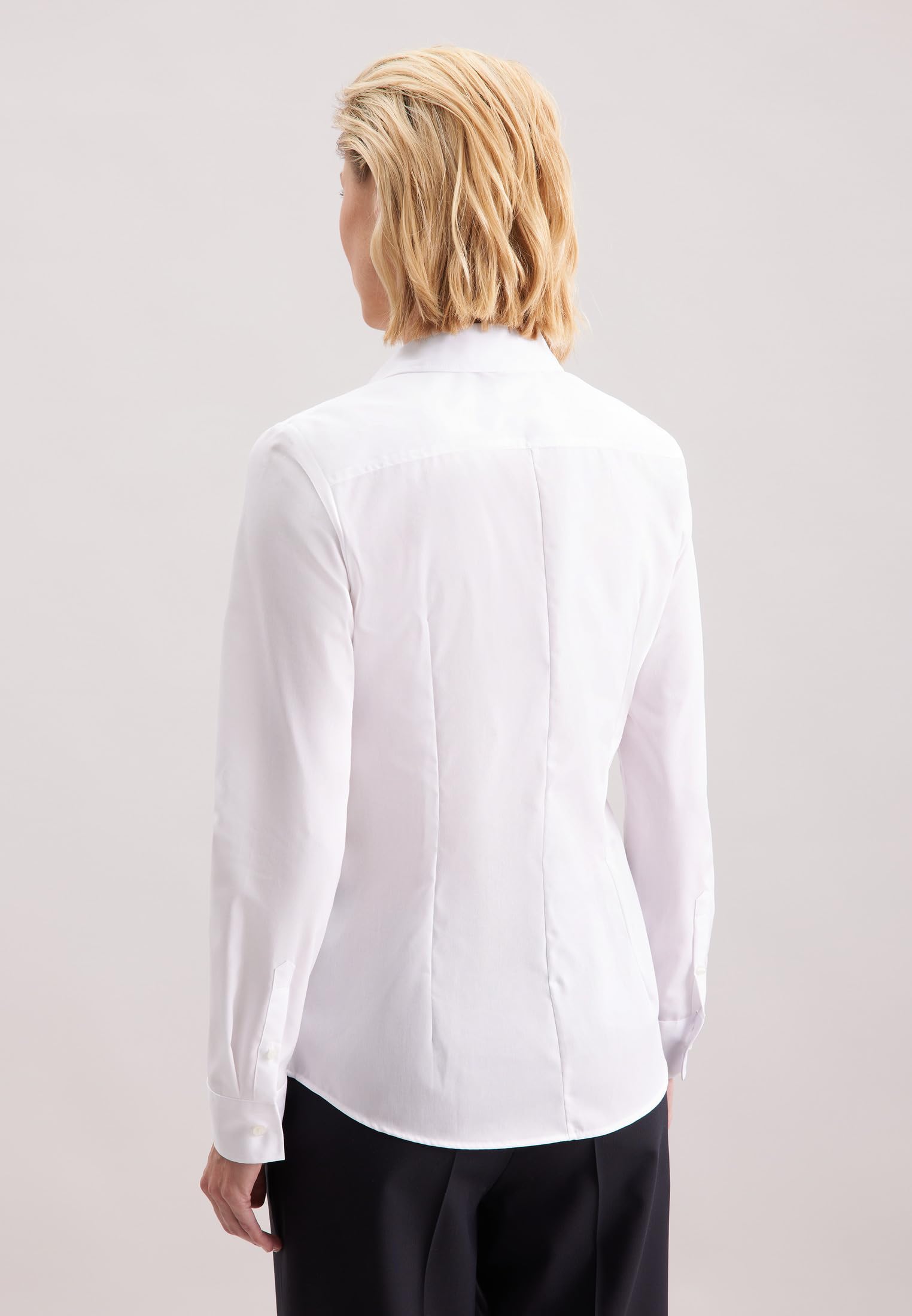 Seidensticker Damen Women Slim Longsleeve Cotton Bluse (1er Pack)
