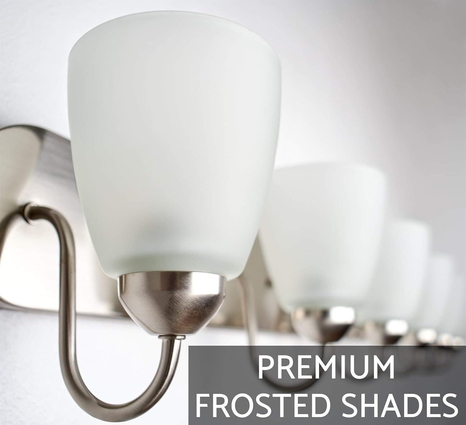 Flash Deals - 70% OFF Kira Home Armada 36 5-Light Modern Vanity/Bathroom Light with Brushed Nickel Finish and Frosted Glass Shades