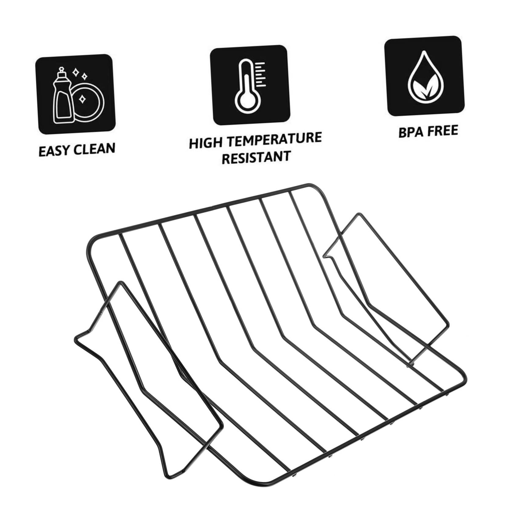 Yardwe 1pezzi Barbecue da Esterno Supporto per Grill Pratico Realizzato in Acciaio al Carbonio Resistente e Sicuro per Uso Prolungato