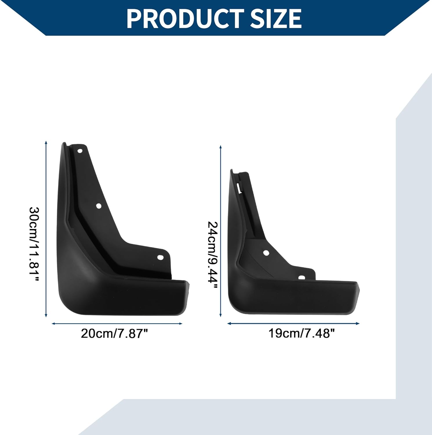 Mud Flaps Splash Guards W/Mount Accessories for Mercedes-Benz CLA 2020-2023 Front and Rear Mud Guards 1 Set