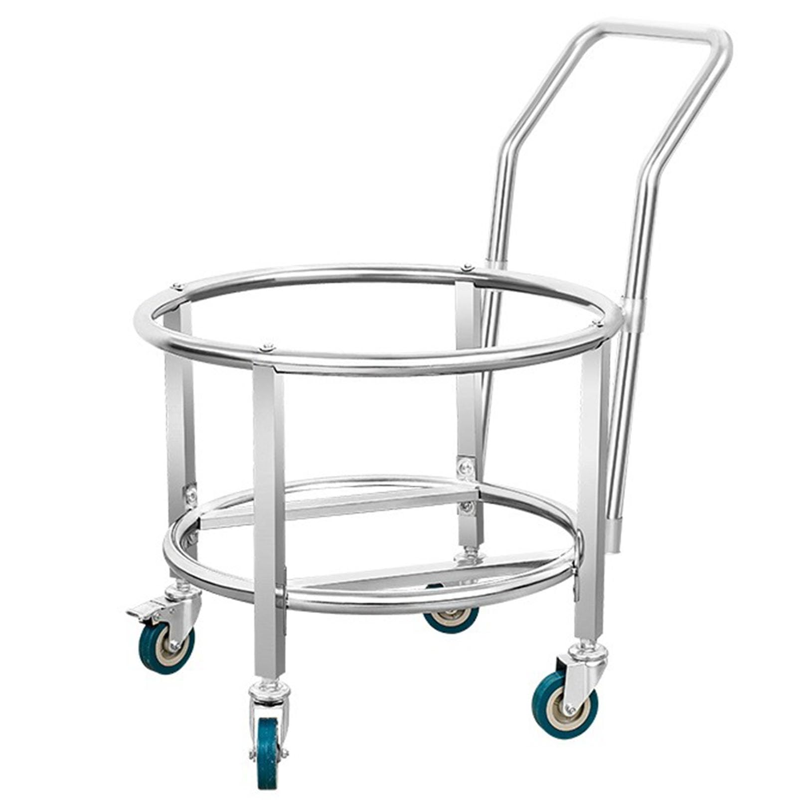 Zykuosus Heavy Duty Barrel Dolly Cart with 360° Swivel Casters For Size Barrels and Buckets