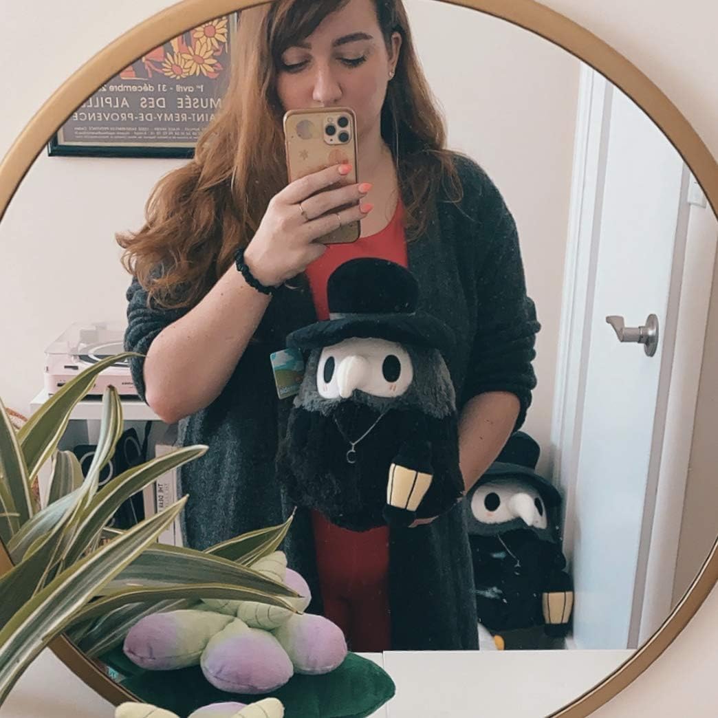 Squishable - Mini Plague Doctor - The Mysterious Doctor Plague Collection - 9.5 in - Soft Toy Collectible Stuffed Animal - Glow in The Dark - Image 2