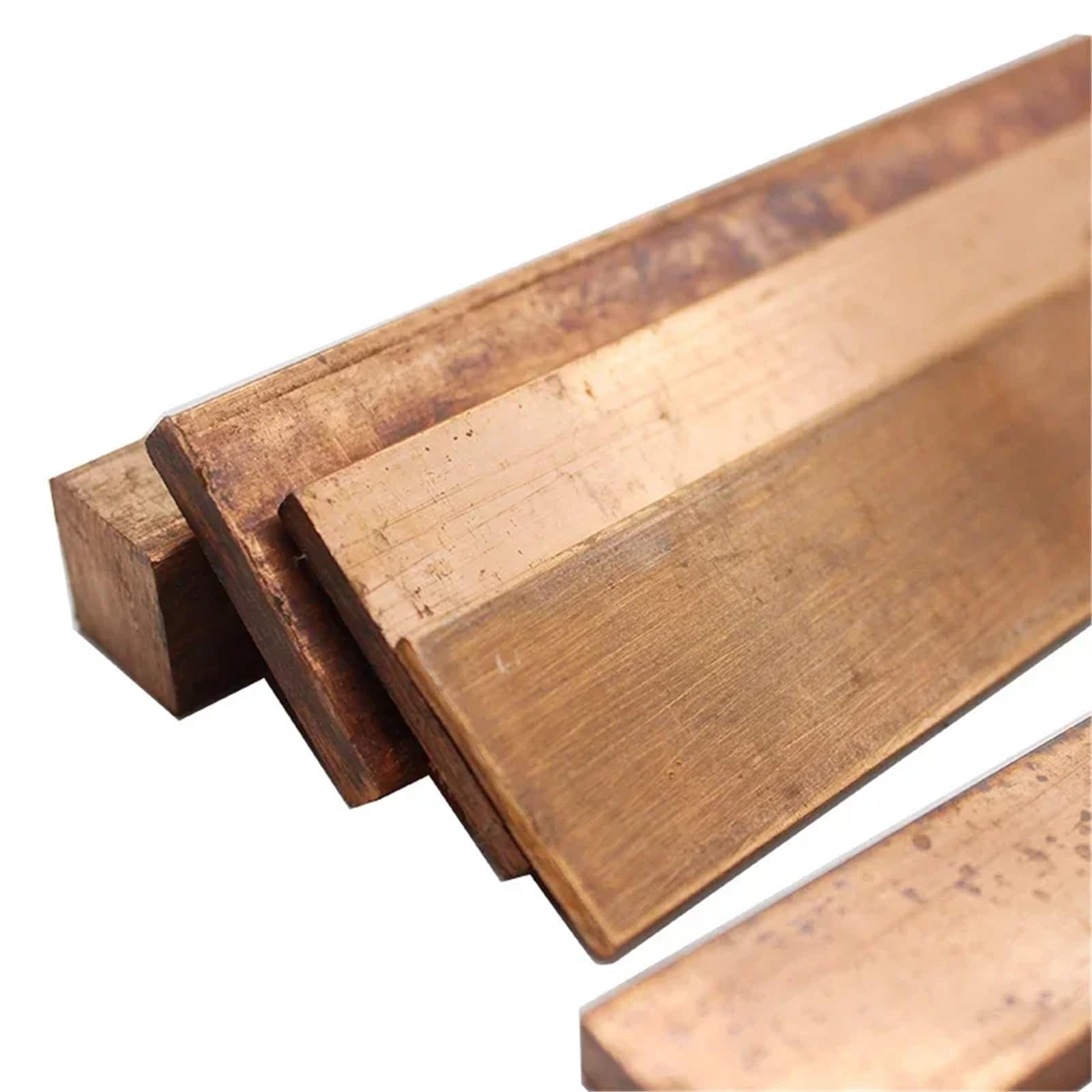 Barras planas de cobre, placas, tiras, láminas, varillas, varios tamaños Adecuado para joyería y manualidades(Length 500mm 1pc,2x55mm)