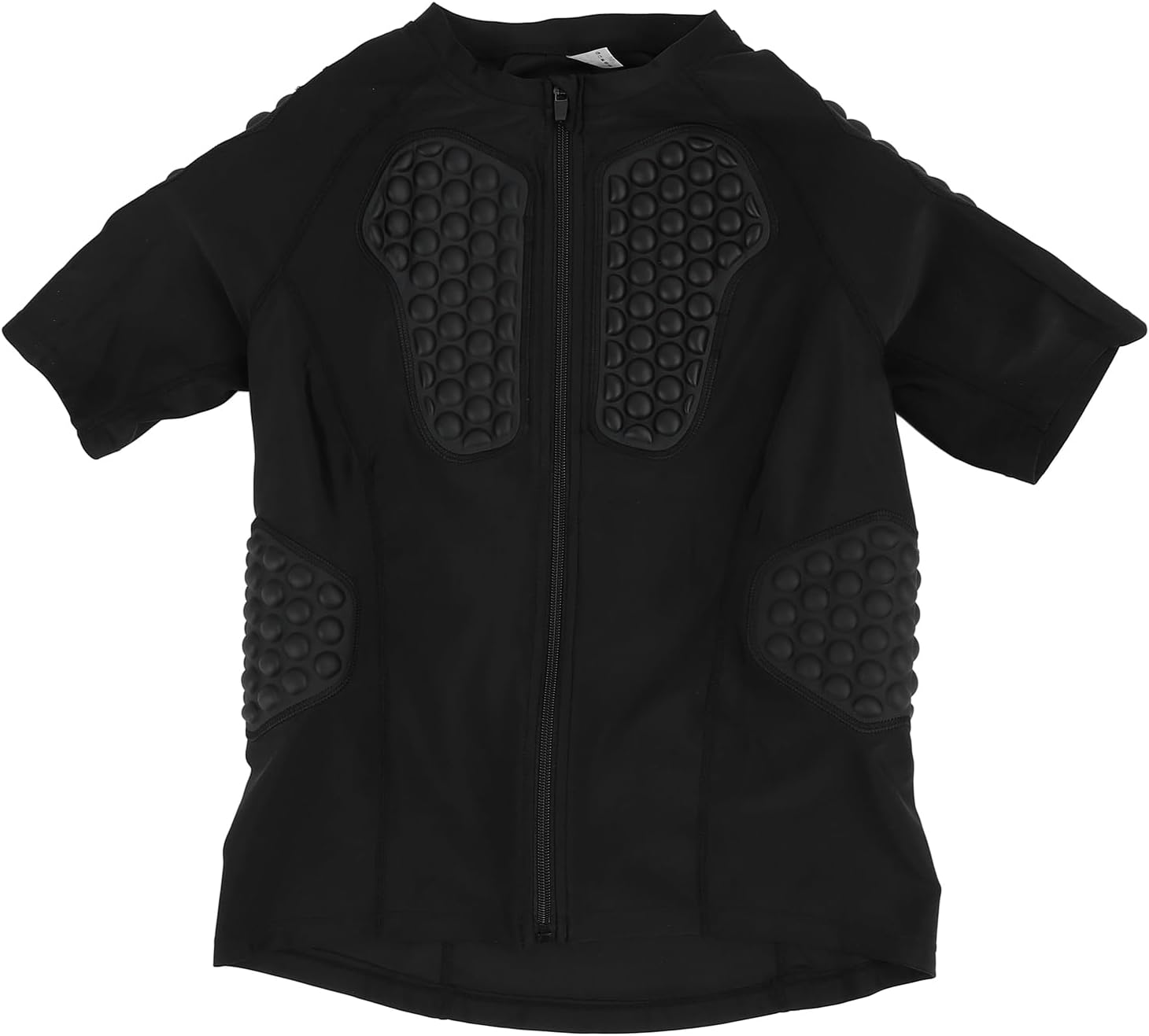 Padded Goalkeeper Shirt, Elastic Football Padded Shirts Goalkeeper Short Sleeve Protective Goalie Jersey for Soccer