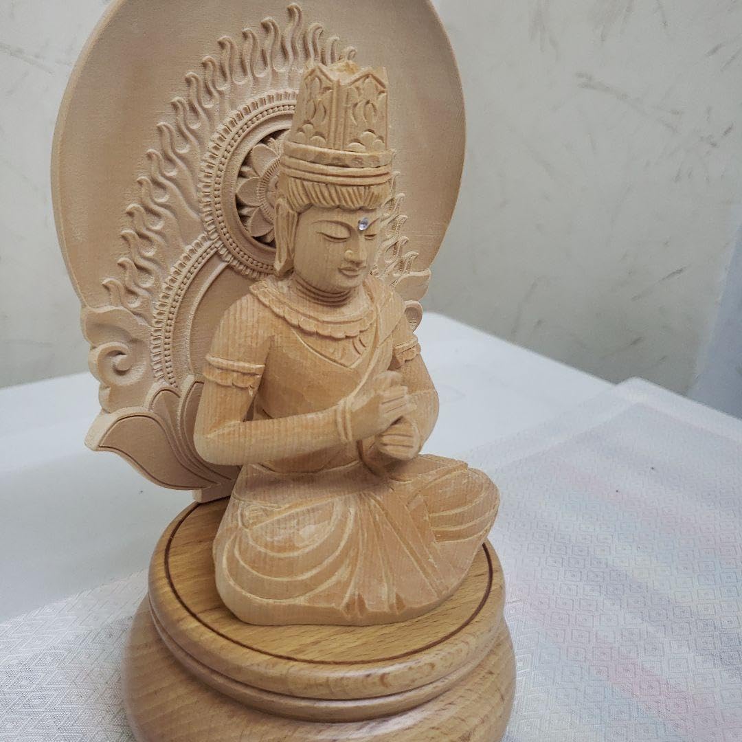 Ｂフライデー蔵出し特価 木製大日如来 高さ１８cm