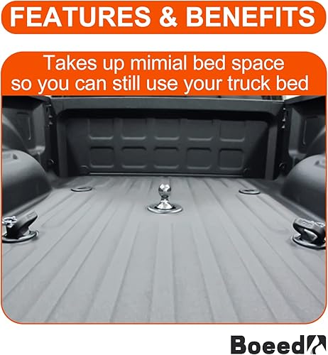 Miniatura 6 de 60618 Puck System Gooseneck Hitch Kit Compatible with 2013-2024 Dodge Ram 2500 3500, 2-5/16-Inch Gooseneck Ball, 30000 lbs GTW / 7500 lbs VTW