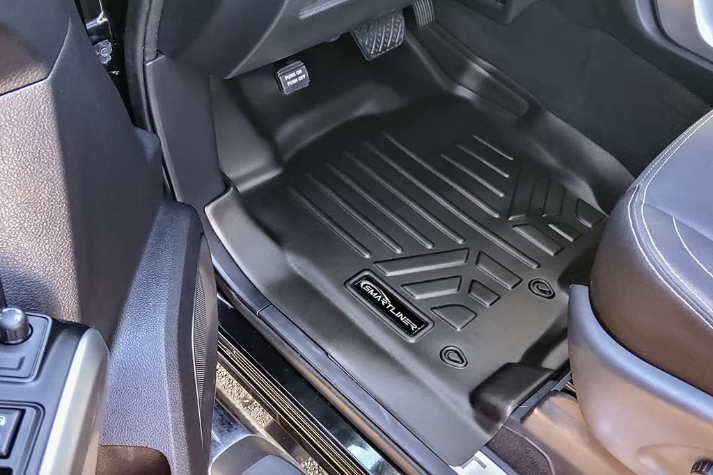 SMARTLINER All Weather Custom Fit 2nd Row Floor Mat Liners for 2017-2024 Nissan Titan