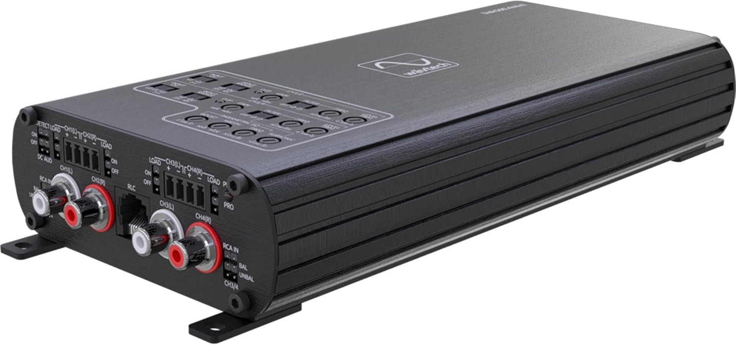 link500.4mini - 500 Watt 4-Channel Amplifier, and Wavtech link1000.1mini - 1000 Watt Mono Amplifier