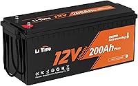 Vista 1 de Litime 12V 200Ah Plus LiFePO4 Lithium Battery, Self-Heating & Low Temperature, 2560Wh Energy, Built-in 200A BMS, 4000+ Deep Cycles for RV Home