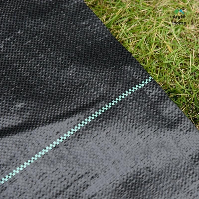 Telo Pacciamatura in Rotolo 2x25m - Anti Erbacce – Traspirante, Permeabile, Calpestabile e Drenante – Ideale per Orto, Giardino, Aiuole, Serre – Telo Pacciamatura Biodegradabile