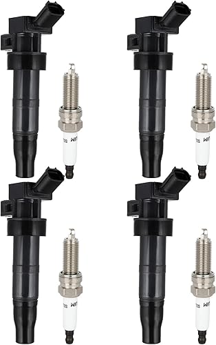 Miniatura 50 de ECCPP UF413 6 bobinas de encendido con 6 bujías de iridio para Honda para Acura para Saturn Civic Pilot Ridgeline MDX EL Vue 1.7L 3.5L UF400 UF512