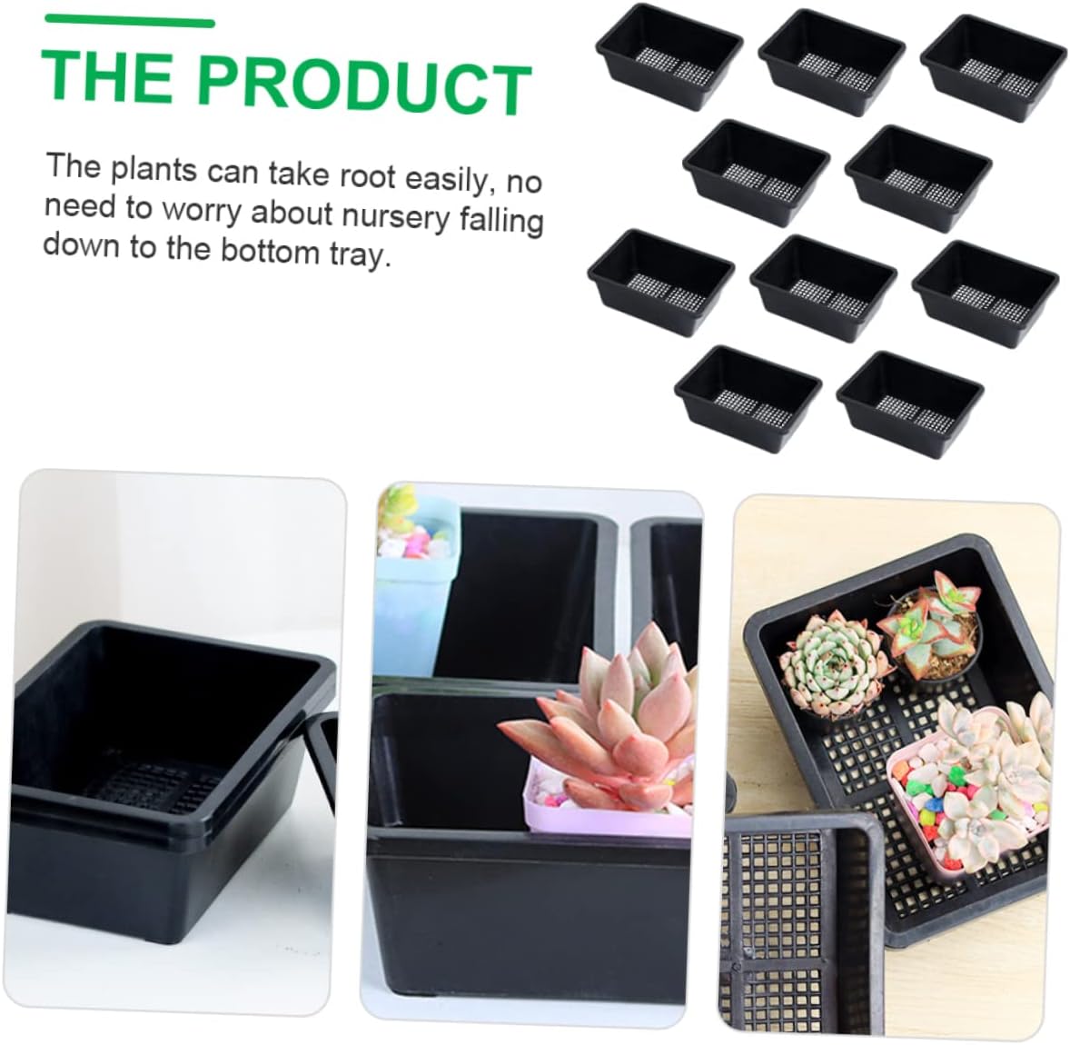 20pcs Plant Nursery Tray Germination Tray for Growth Lightweight and Easy to Use for Vegetable and Flower Breeding