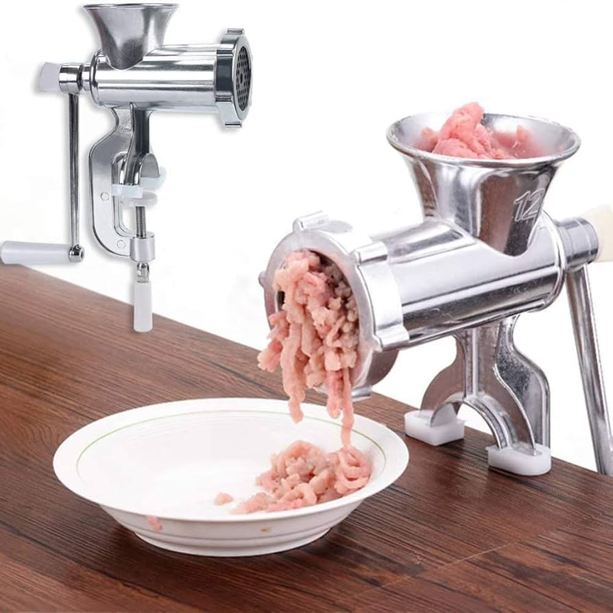 Amazon.com: Stainless Steel Manual Meat Grinder, Mincer Sausage Stuffing Machine Grinder Machine Running Multifunction Household Beef Meat Peanut Pasta Machine·: Home & Kitchen