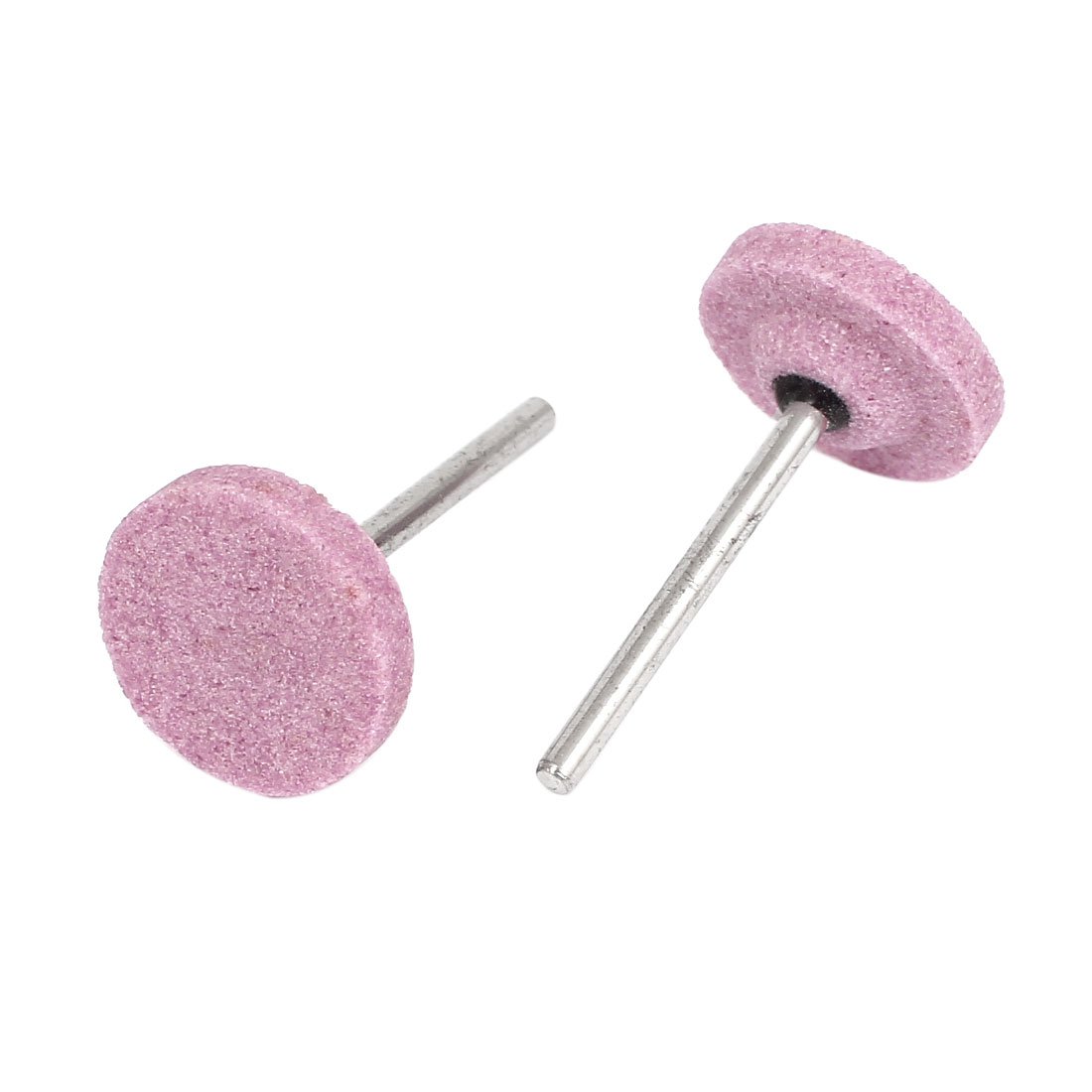 Aexit 3mm Dia Abrasive Mounted Points Shank 22x4mm Disc Head Grinding Wheel Ceramic Mounted Grinding Mounted Points Point 2pcs