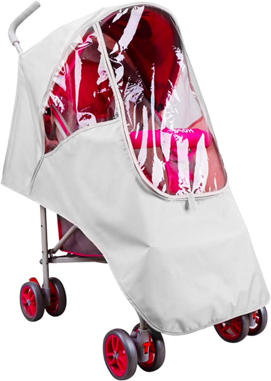 Stroller Rain Cover & Weather Shield with Air Holes, Protection Against Mosquitos Travel Umbrella Cover for Pram, Outdoor Use
