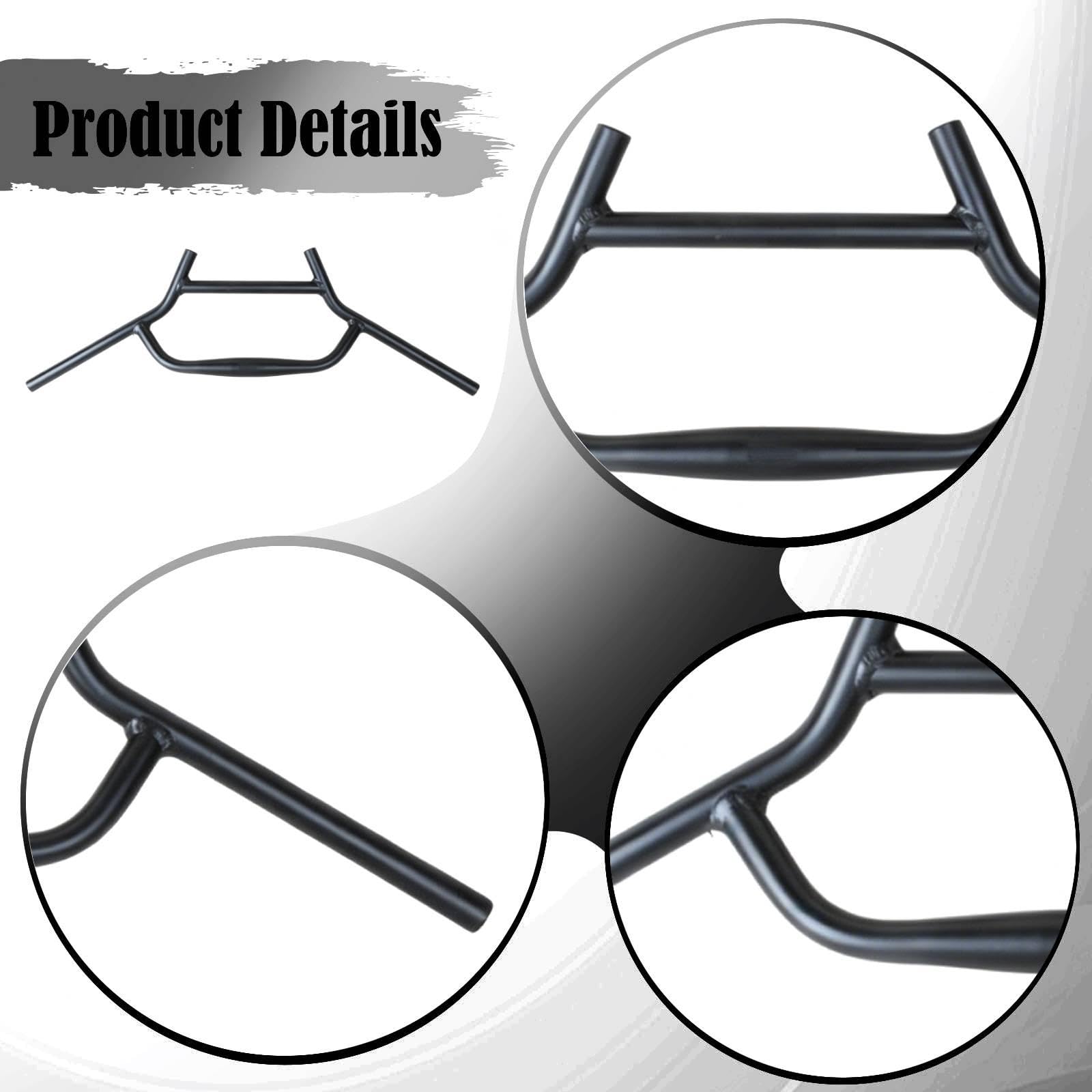 Guidon vélo Gravel, Accessoires Guidon légers en Alliage d'aluminium 22 mm diamètre pour Le Shopping en Plein air