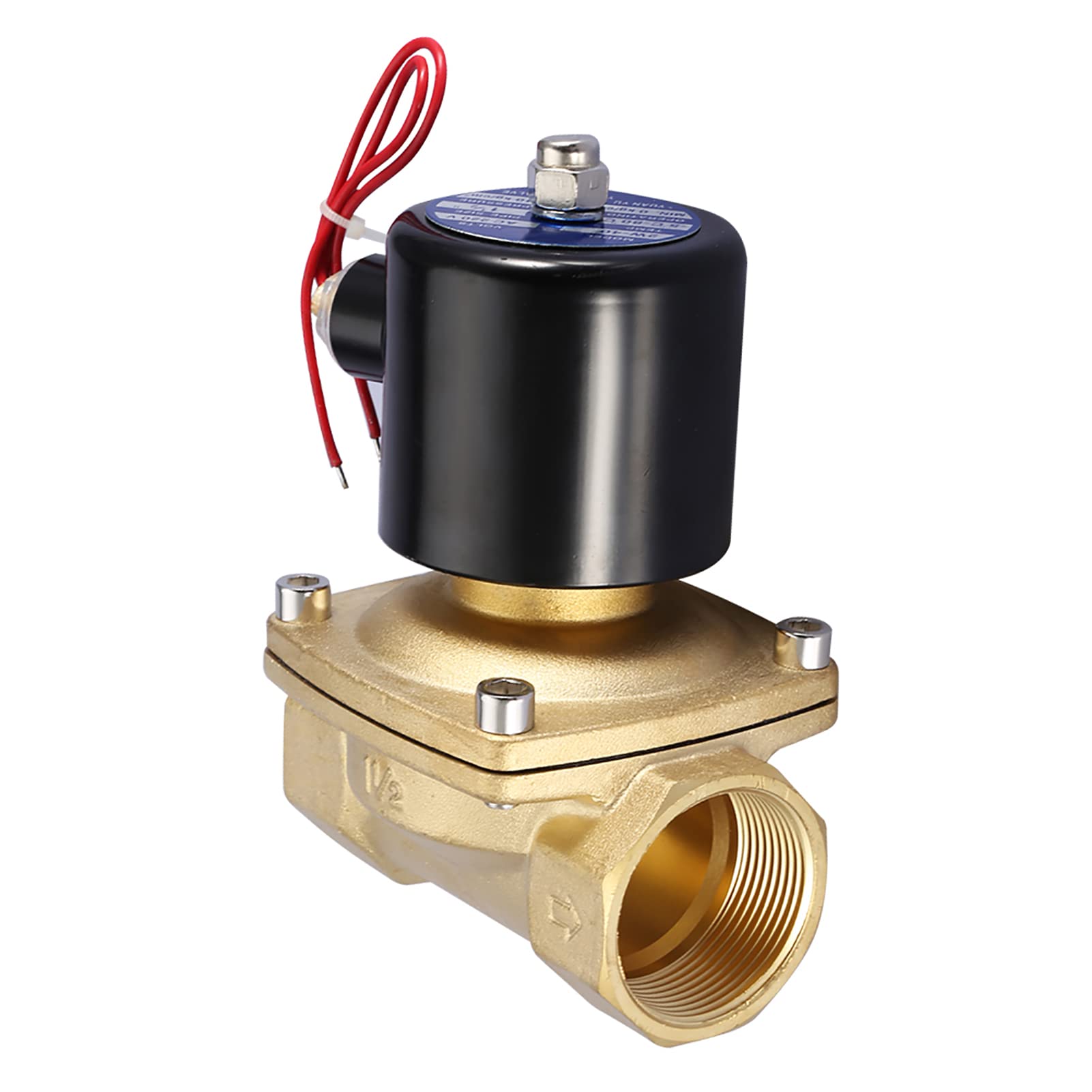 Válvula Solenoide Eléctrica Válvula Solenoide Bidireccional de Latón DN40 1-1 2 Pulgadas 220 VCA Normalmente Cerrada IP65 0 a MPa para Control de Flujo de Aceite, Aire y Agua