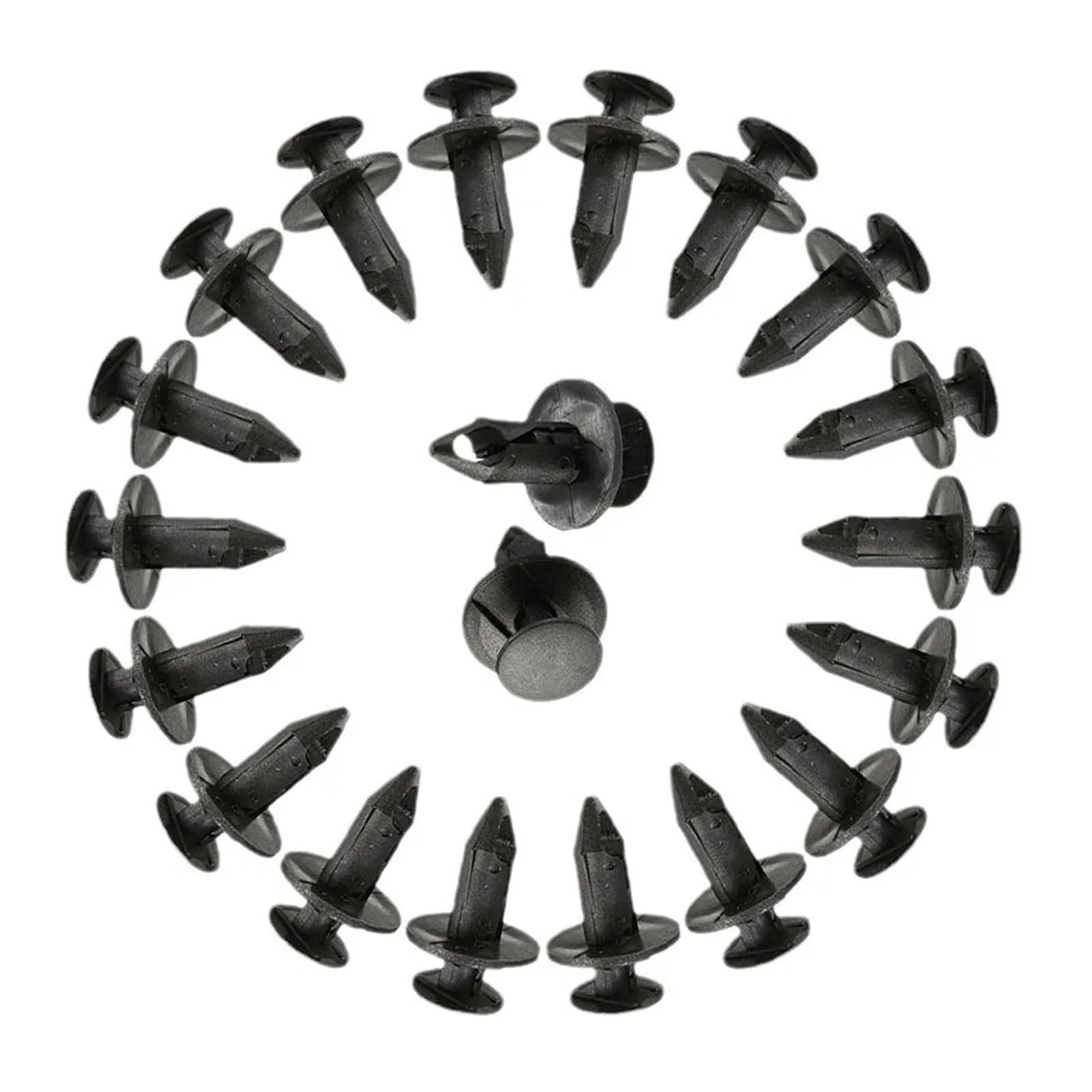 FDCSKINX 50PCS 8mm Auto Bumper Fasteners Rivet Retainer Plastic Clip Push-in Fenders Trim Panel