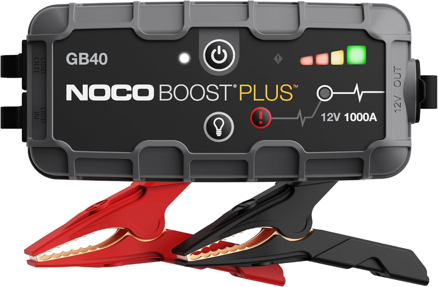 NOCO Boost GB40: Avviatore di Emergenza UltraSafe 1000A – Booster Batteria al Litio 12V, Caricabatteria Portatile Power Bank e Cavi Avviamento – Per Motori Benzina fino a 6.0L e Diesel fino a 3.0L