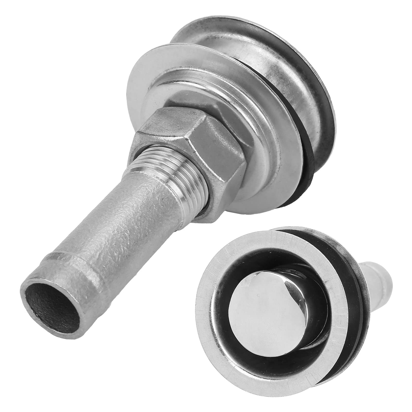 Sfiato del serbatoio del carburante passante da 5/8 pollici Sfiato del carburante marino in acciaio inossidabile 316 con guarnizione di montaggio Ferramenta per barche per yacht da nave