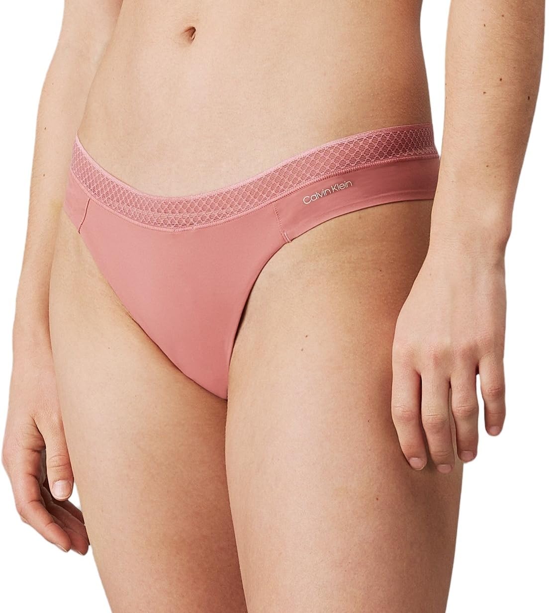 Calvin Klein Women's Thong Underwear, Pink (Red Grape), XL