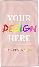 40x70cm Personalised Hand Towels with Picture/Text/Logo, Custom Tea Towels Photo Towels with Your Own Design, Customised Soft Microfiber Towel Gifts for Birthday Christmas New Year Father Mother day