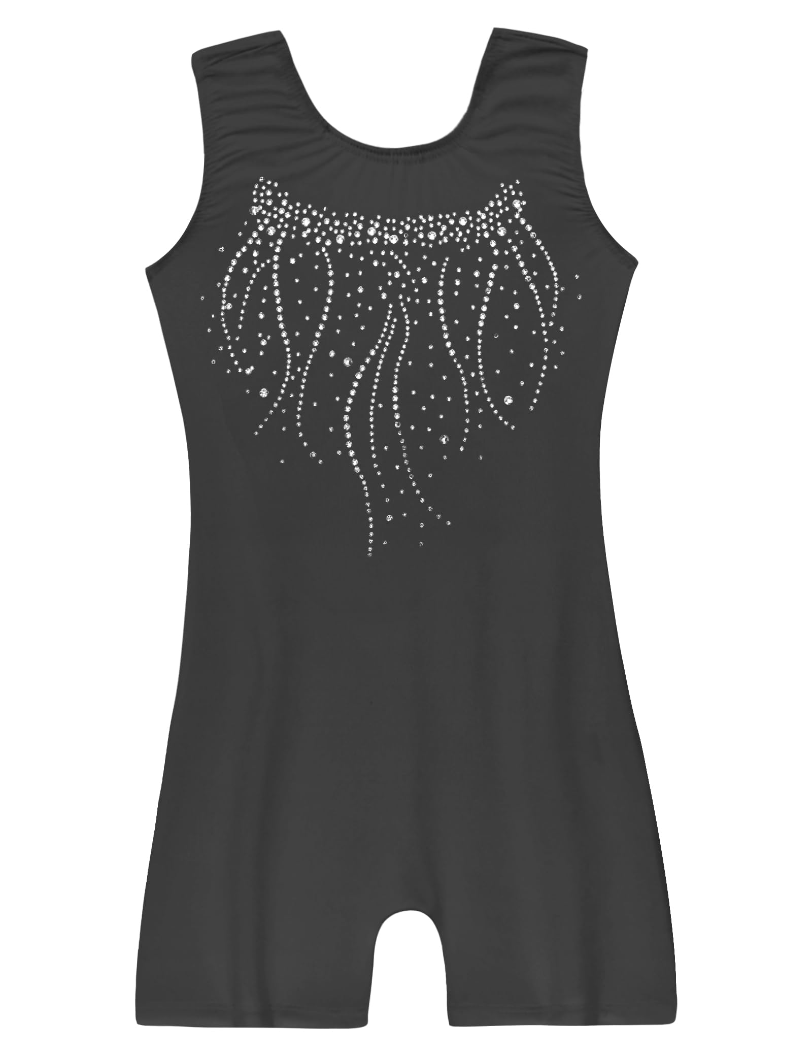 Domusgo Gymnastics Leotards for Girls Sparkly One Piece Biketard Size 1-10Y