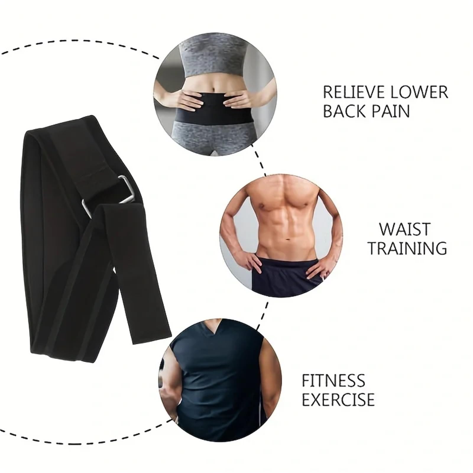 El cinturón de soporte for la espalda for mujeres y hombres proporciona lumbar integral for gimnasio deportes al aire libre Para Fitness