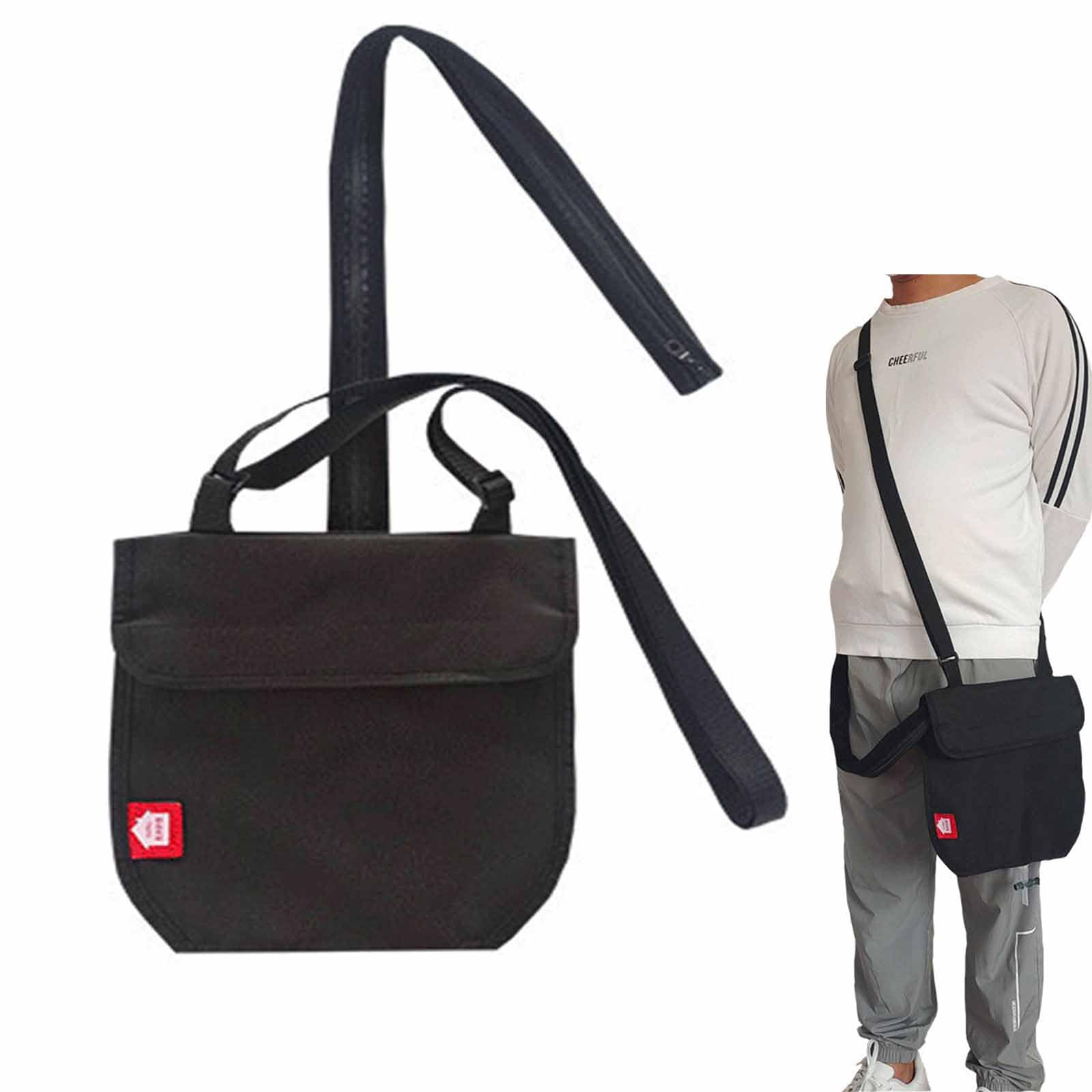 GZLBFDC Urine Drainage Bag Holder with Catheter Pipe Cover, Catheter Bag Covers, Nephrostomy Bag Holder Holds Up to 2000ml Urine Bag - Portable with Adjustable Shoulder Strap