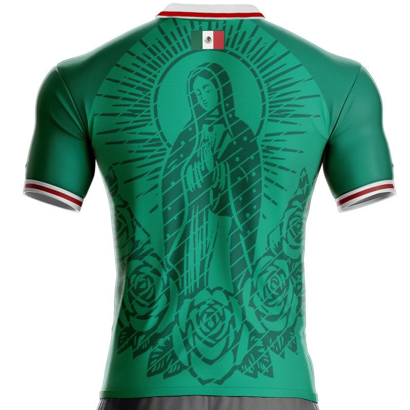Maglia Messico Retro MX-241 Calcio, Regalo, Bandiera