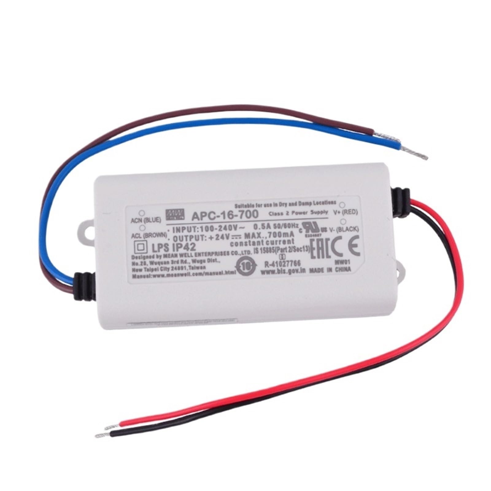 FCARUMIQP APC-16 Series 16W 350mA 700mA Constant Current Output Power Supply LED Driver APC-16-350 APC-16-700