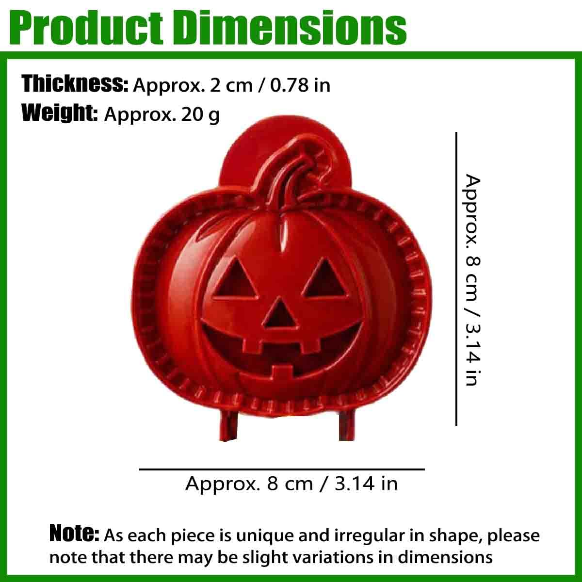 Set mit Halloween-Mini-Taschenpasteten-Formen (8 Stück)