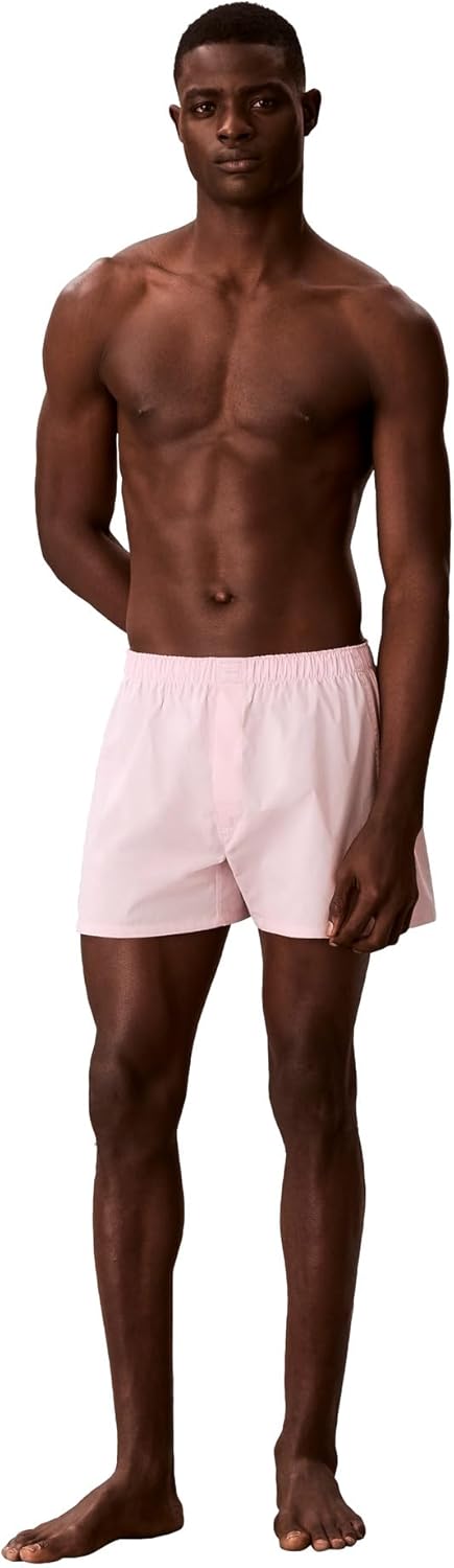 Calvin Klein Men's Underwear Cotton Classics 3-pack Woven Boxer