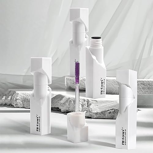 Miniatura 7 de Máscara de pestañas blanca para pestañas, máscara de pestañas de color impermeable de larga duración, fibra de seda, alargamiento de pestañas, a