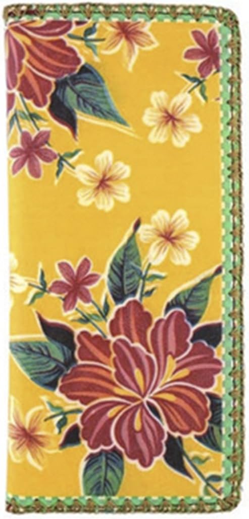 Mlavi Mexican Floral Print Bifold Wallet Yellow