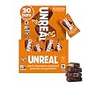 UNREAL Dark Chocolate Peanut Caramel Nougat Bars 30 Mini Bars | 70% Organic Ingredients, Fair Trade, Non-GMO | No Corn Syrup, Sugar Alcohols, Soy | .67oz each