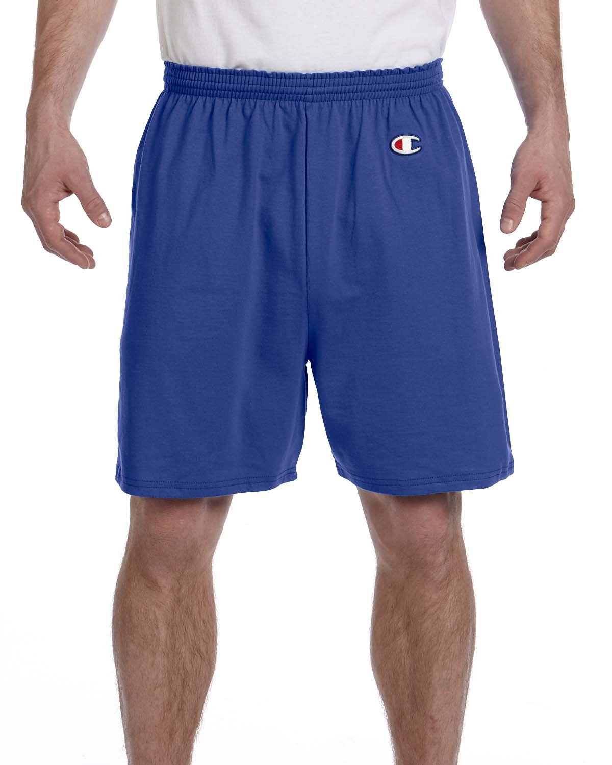 Champion Mens Cotton Gym Shorts Royal Blue Medium 1pk