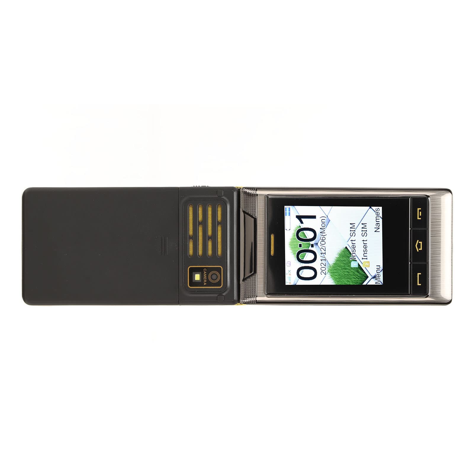 Odwróć Telefon dla Seniorów 3G, odwróć Telefon 3,0 Cala 5900 MAh Duży Ekran Obsługujący latarkę do Codziennego życia (Zmatowiały kolor)