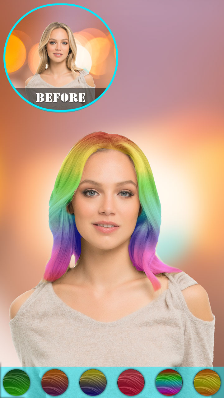 Hair Color Changer Hairstyle Makeover Booth App on Amazon Appstore
