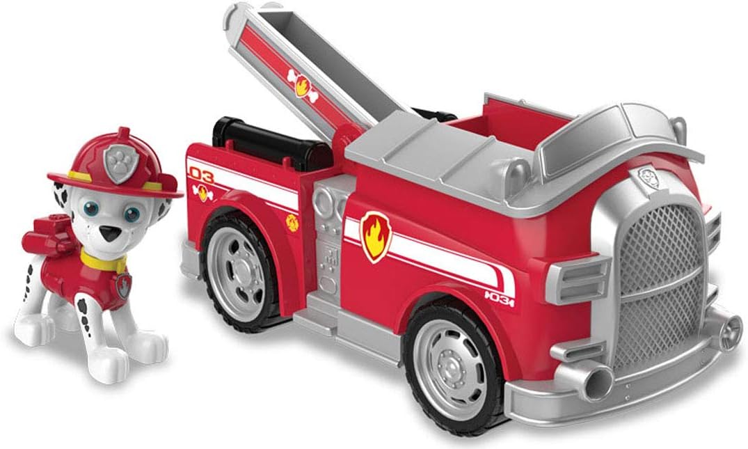 Paw Patrol Basic Vehicle (with Figure) Marshall Fire Truck